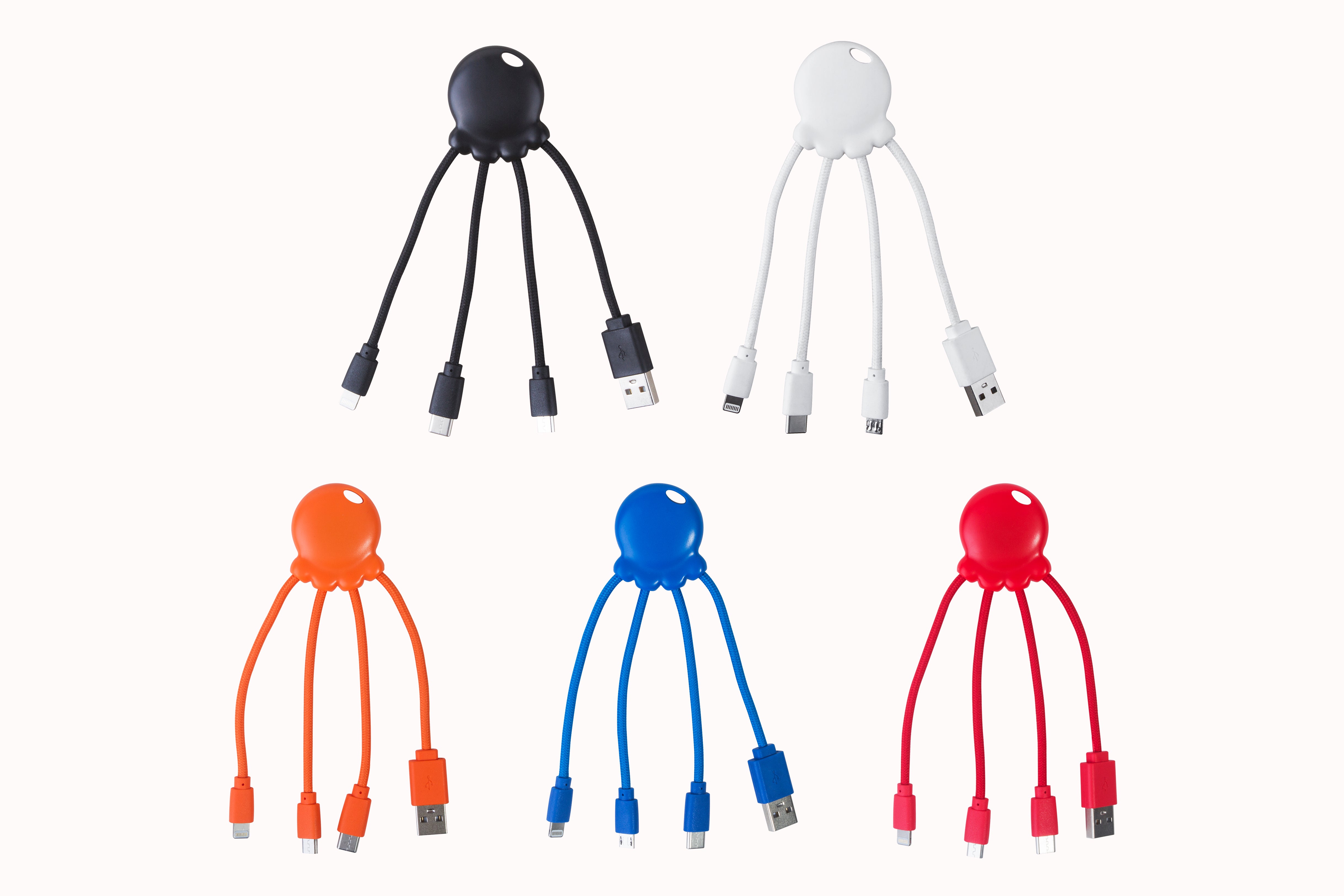 Xoopar - 🔌OCTOPUS Recycled - Multi kabel Rood🔌