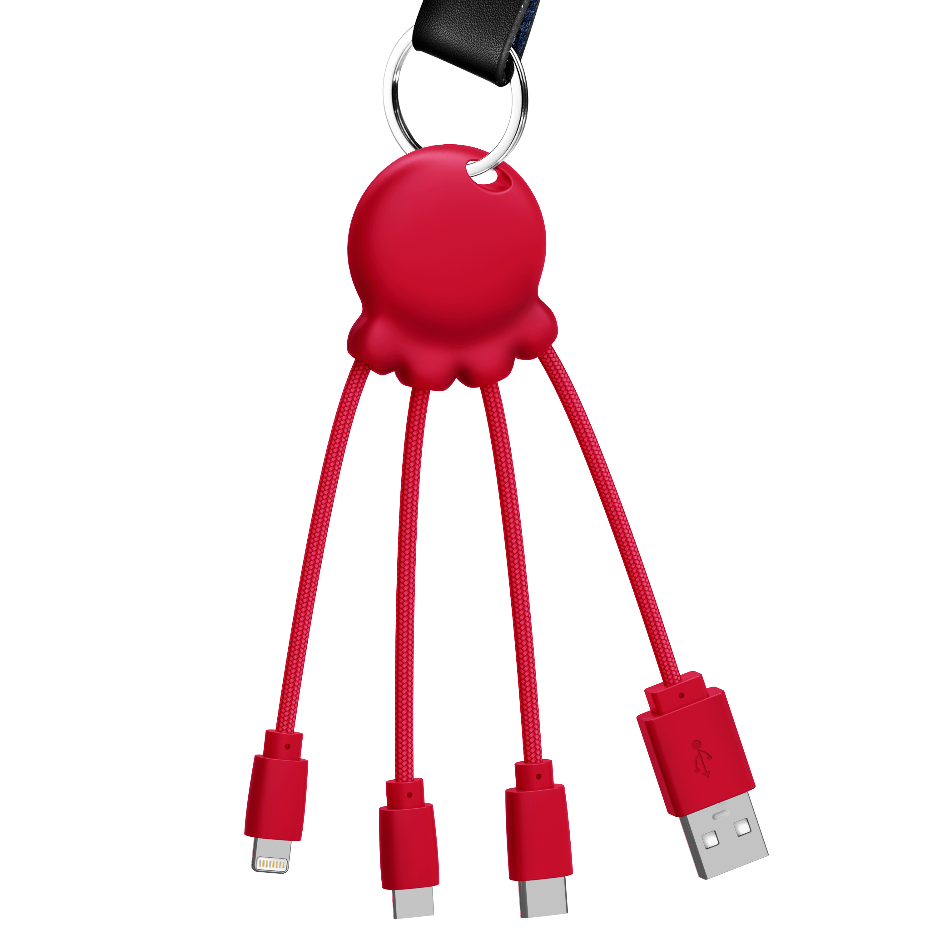 Xoopar - 🔌OCTOPUS Recycled - Multi kabel Rood🔌